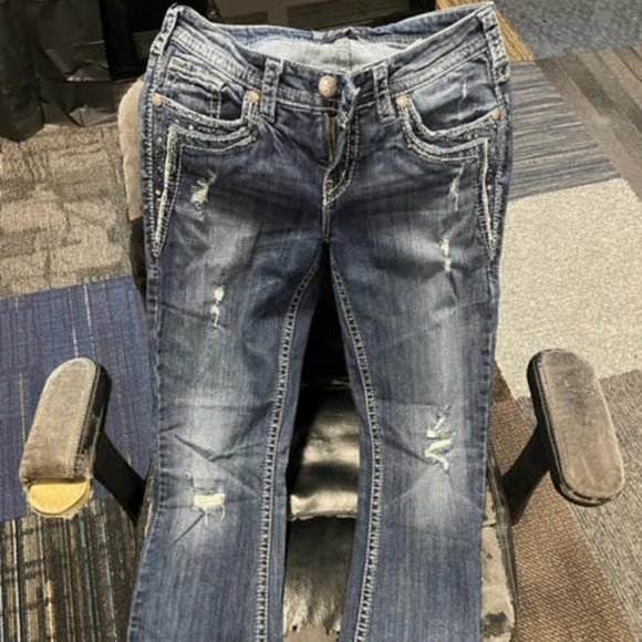 Silver Aiko Bootcut Jeans - Picture 1 of 5